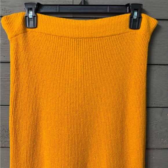Rag & Bone Soleil Ribbed Knit Midi Skirt in Orange Sz Small - Picture 14 of 16